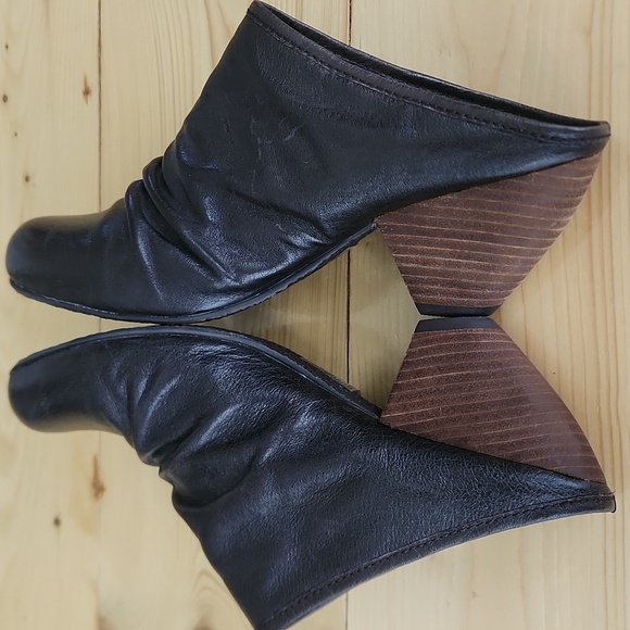 New Blowfish Malibu Brown Leather Heeled Slouch Mule Clogs 8.5 - Picture 12 of 16
